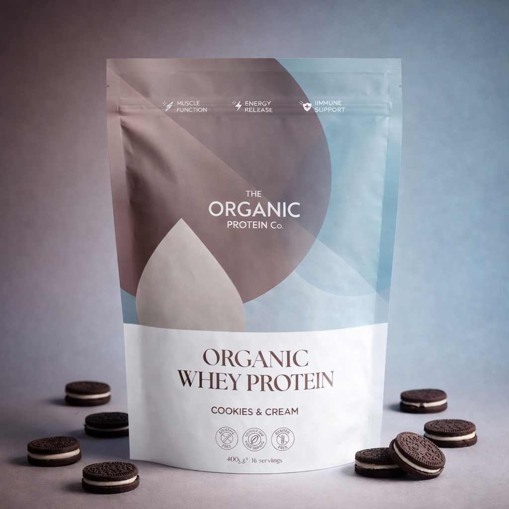 The Organic Protein Co Cookies & Cream Organic Whey Protein Powder
