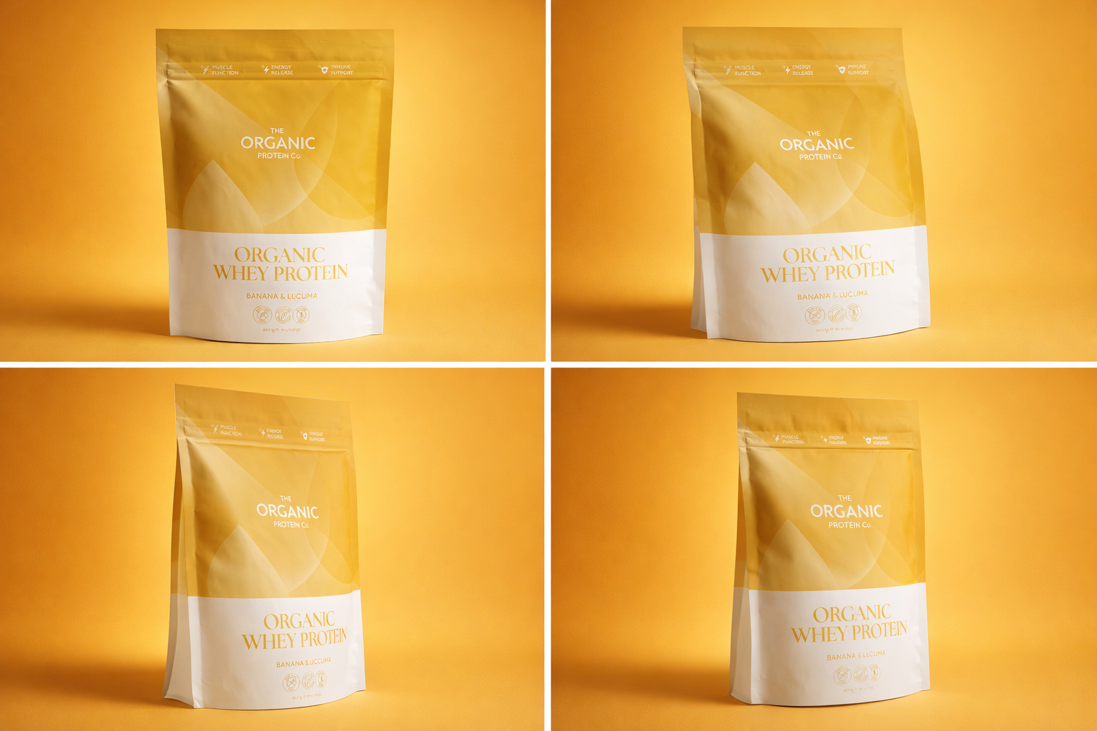 The Organic Protein Co Banana & Lucuma Organic Whey Protein Powder